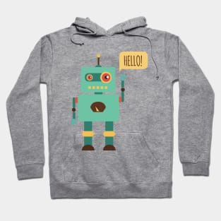 Robot Say Hello Hoodie